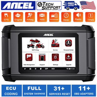 ATV UTV Motorcycle Full System  Fault Code Reader Scanner OBD2 Diagnostic Tool 