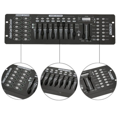 192 Channels DMX512 & MIDI Controller Console For KTV Disco Stage Light Operator