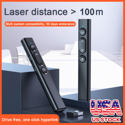 Power point Presentation Remote Wireless USB PPT Presenter Laser Pointer Clicker