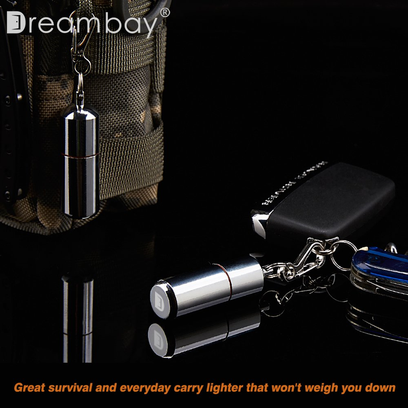 EDC Emergency Fire Starters Waterproof Lighter - 2 Pack Peanut Survival Use 6 1