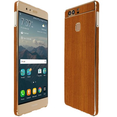 Skinomi Light Wood Skin & Screen Protector for Huawei P9
