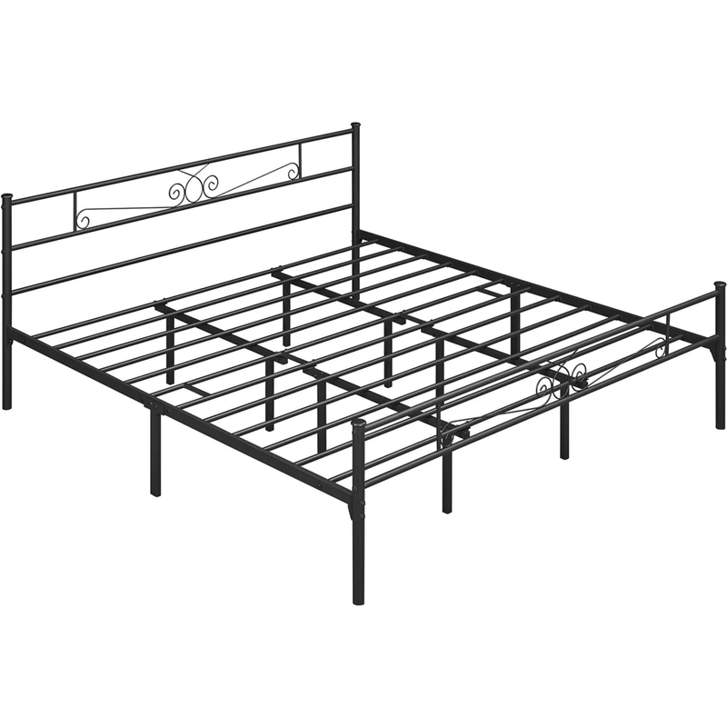 METAL BED FRAMES Twin/Full/Queen/King/Cal White/Black/Gold/Silver/Bronze