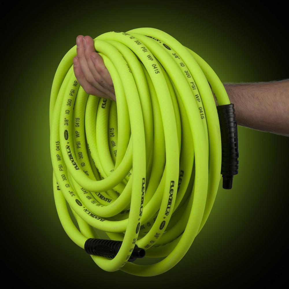 Flexzilla Air Hose, 1/4 in. x 50 ft, MNPT Fittings, Heavy Duty, Lightweight,...