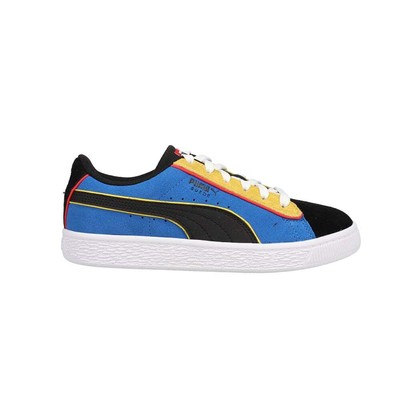

Кроссовки Puma Suede Smileyworld Youth Boys Size 1.5 M Повседневная обувь 384930-01, Синий, Puma Suede Smileyworld Youth