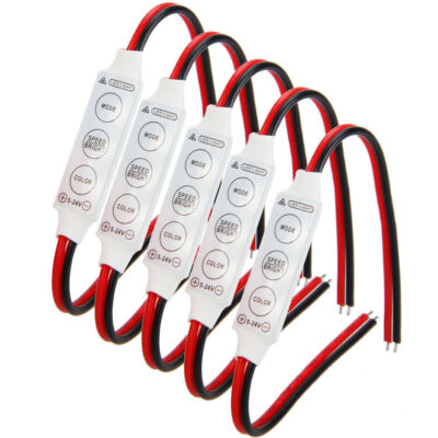 5 x 12V Wired Control Module w/ Strobe Flash For Car / Household LED Strip/Bulbs