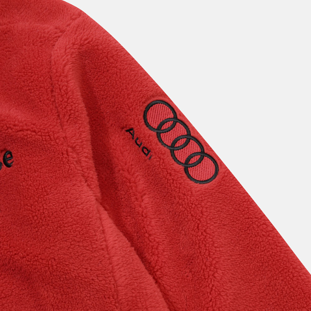 DESCENTE DESCENTE MENS SWISS SKI SHERPA FLEECE JACKET SP323SKT91 RED M-2XL TAKSE