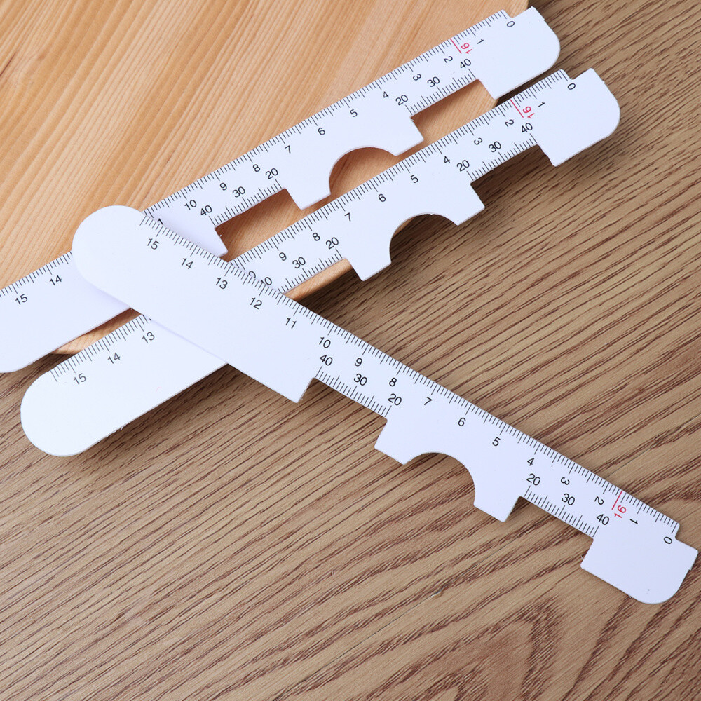 5pcs optical pupil distance ruler plastic ophthalmic pd ruler with dam