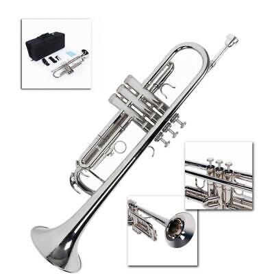 New School Student Professional Concert Brass Student Bb Trumpet Silver