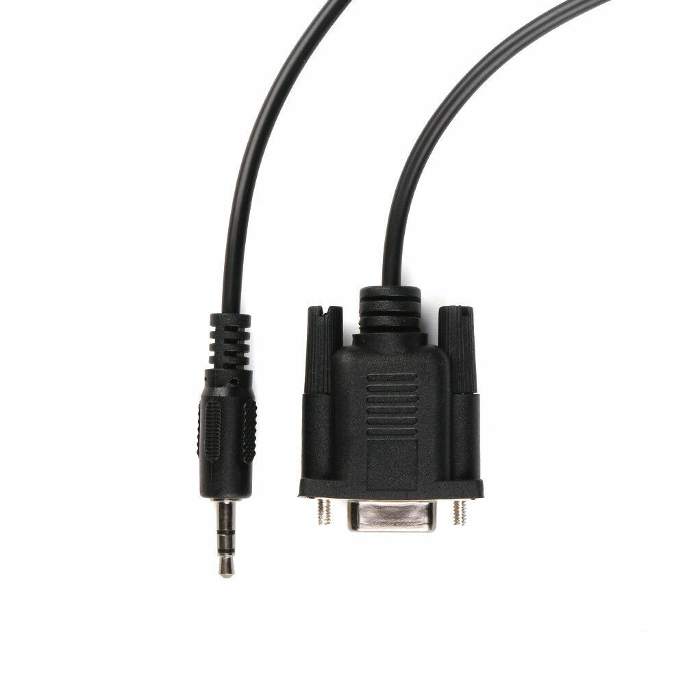 1.8m 9 Pin RS232 DB9 Female to 3.5mm Male Jack Plug Adapter Serial Data