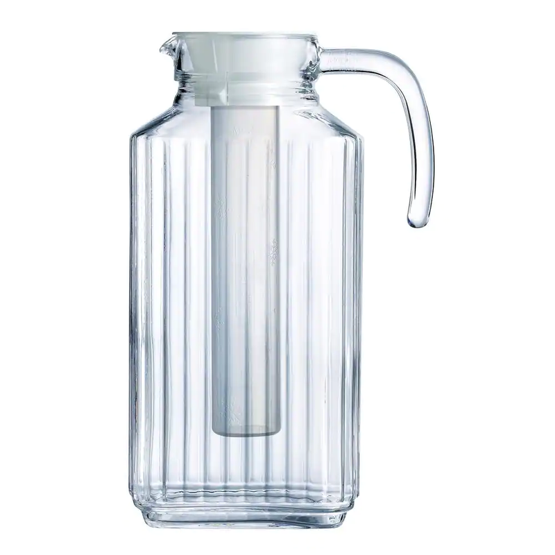 Quadro Jug 57.5 Oz. with Infuser and White Lid (Set of 1)