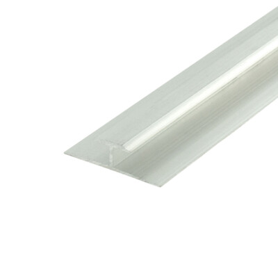 Outwater Aluminum H Channel Fits Material 1/4 Inch Thick Mill Finish Aluminum