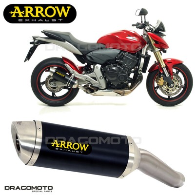 HONDA CB 600 F HORNET 2007-2013 Exhaust ARROW THUNDER ALU Black
