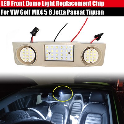 White LED Interior Front Dome Light For  Golf MK5 MK6 2003-13 Scirocco 2008-14