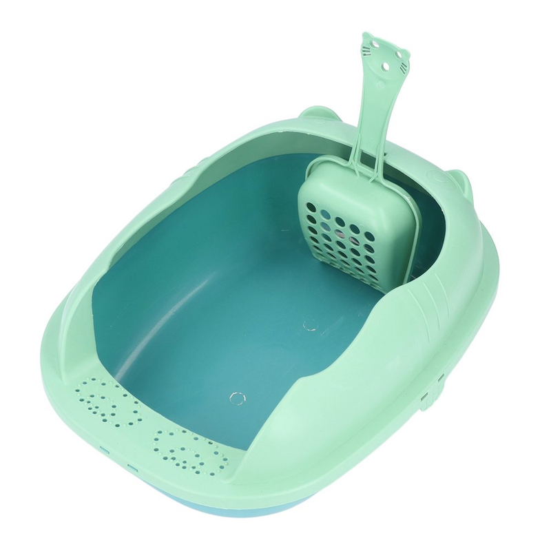 Pet Semi Enclosed Litter Box anti Easy to Clean Cat Litter Box for Cats Dogs Sma