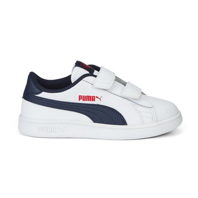 Puma Smash V2 Leather Slip On Youth Boys Белые кроссовки Повседневная обувь 36517337