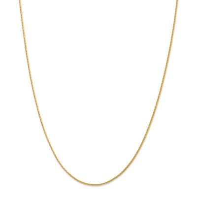 Pre-owned Superdealsforeverything Real 14kt Yellow Gold 1.5mm D/c Wheat Chain; 20 Inch