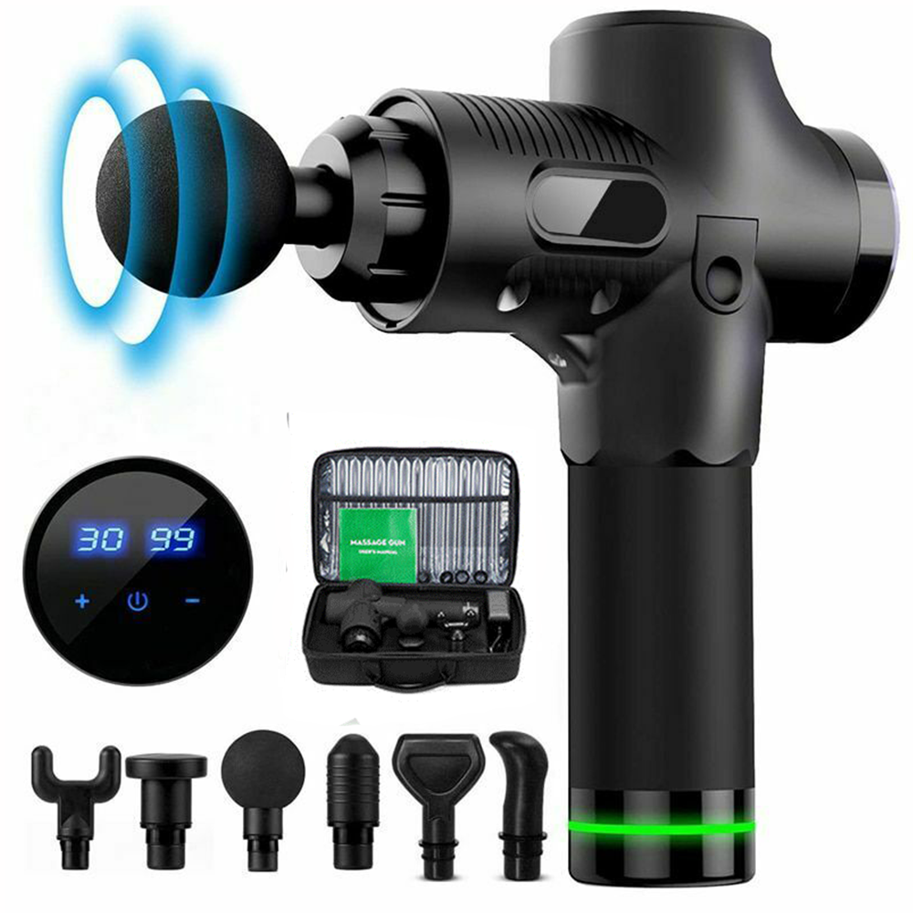 30 Speed Massage Gun Lcd Deep Tissue Percussion Massager Muscle