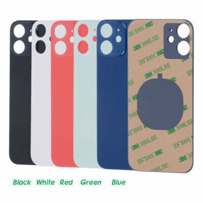For iPhone X XR 12 13 Pro Max XS Max 11 Pro Back Cover Glass Big Camera Hole Lot