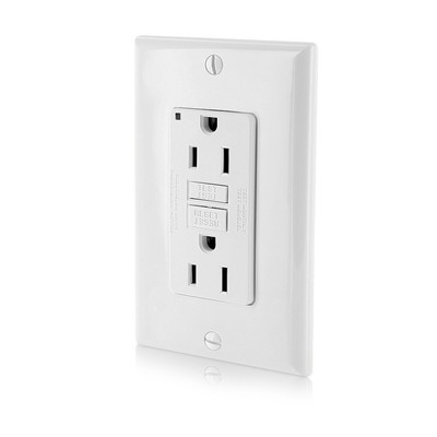 Leviton GFNT1-W Self-Test SmartlockPro Slim GFCI Non-Tamper-Resistant...