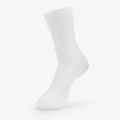 Thorlos Unisex WX Walking Moderate Cushion Crew Sock - White NWT