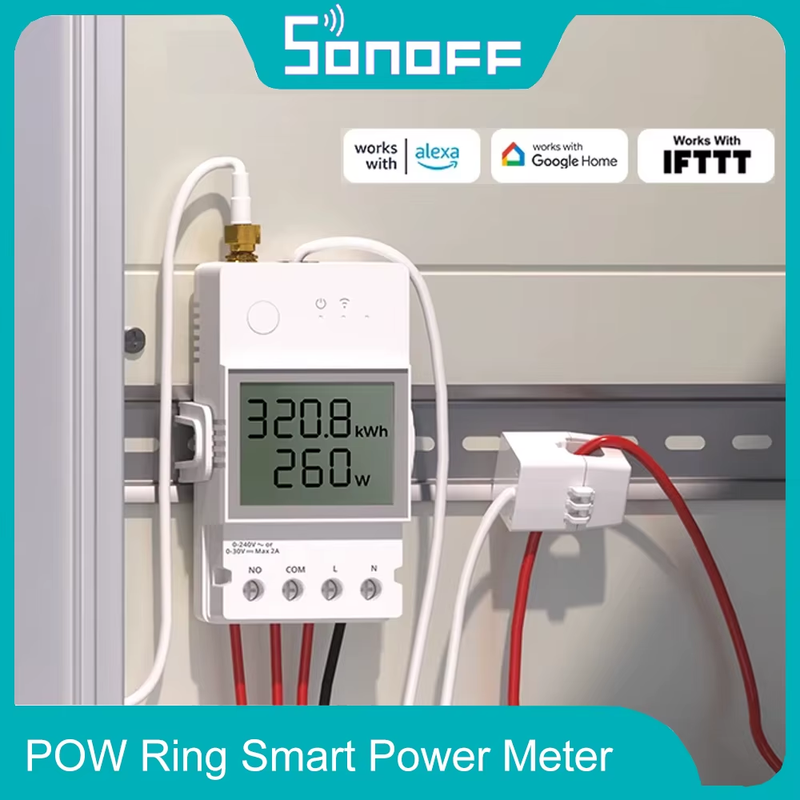 POWCT POW Ring Smart Power Meter Current Transformer 100A Energy Monitor Contact