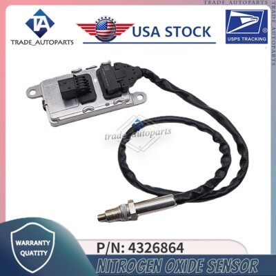 (1X) Nitrogen Oxide Sensor NOX Sensor 4 Pins Fits For Cummins 4326864#