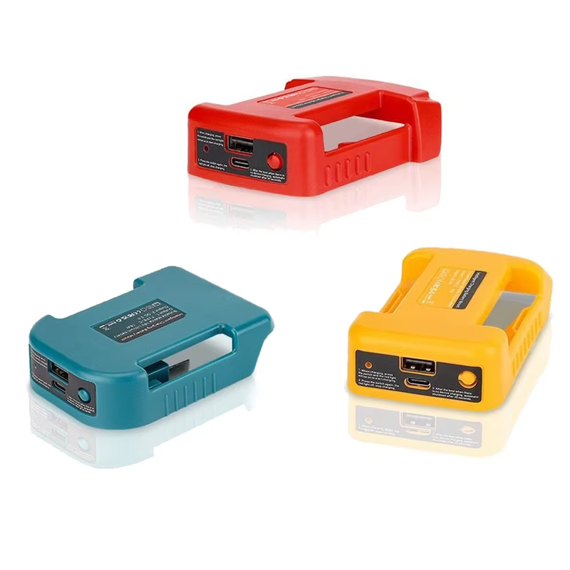 Portable Charger Adapter Compatible For Makita For Dewalt For Milwaukee 18V Li-i
