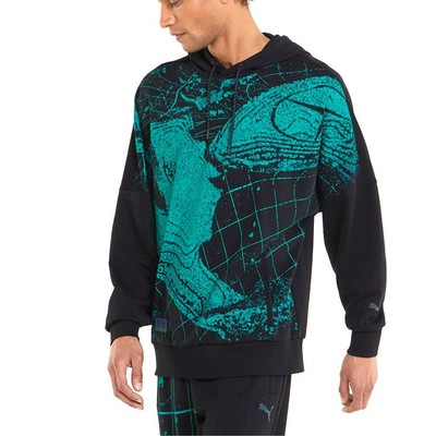 

Мужская черная повседневная верхняя одежда с капюшоном Puma Mapf1 53349501, Черный