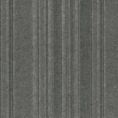Foss Carpet Tile 24''W Texture Solution Dyed Classic Square Polyester Tile Gray