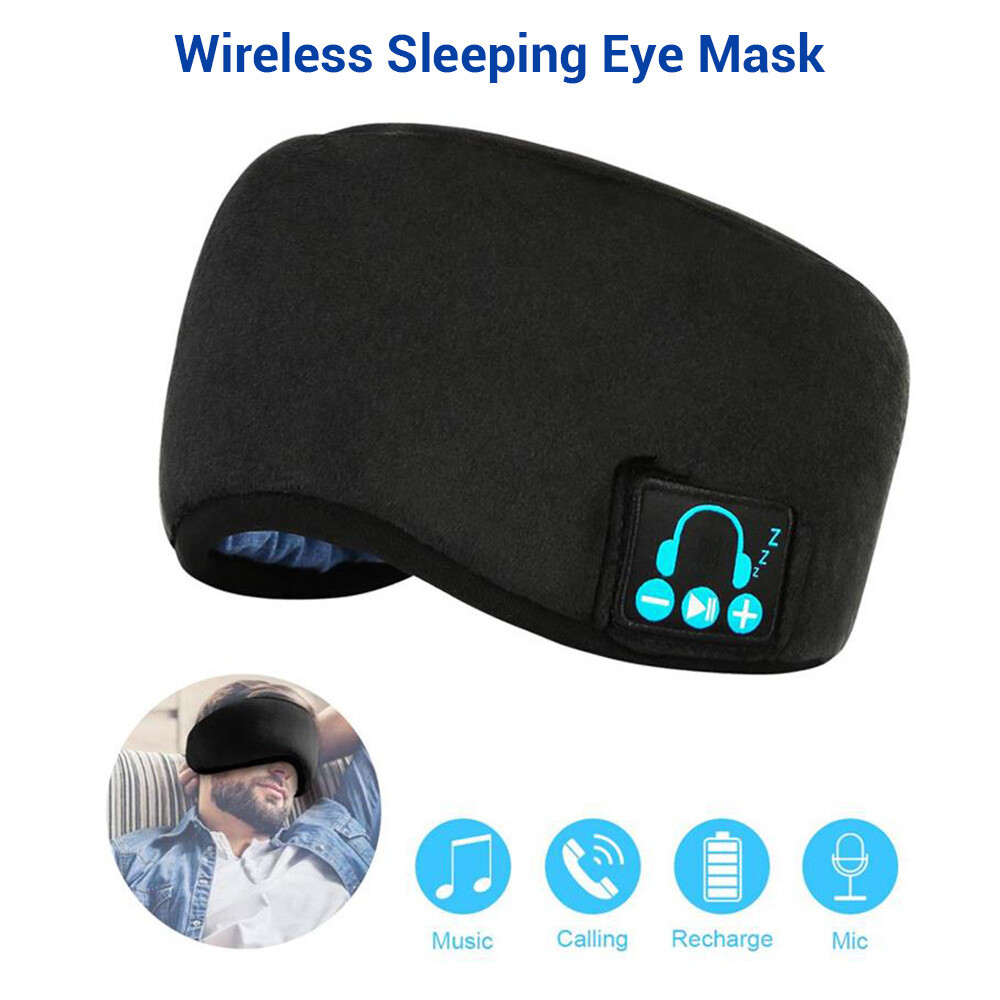 Wireless Bluetooth5.0 Sleep Eye Mask Noisecanceling Washable Calling