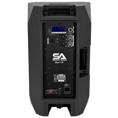 Pair of Powered 10" 700 Watt PA DJ Speakers Bluetooth, DSP, Mixer & Class D Amp