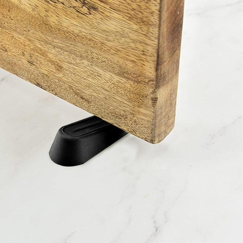 Heavy Duty Rubber Door Stoppers，Door Wedge for Residential and Commercial Use，Mu