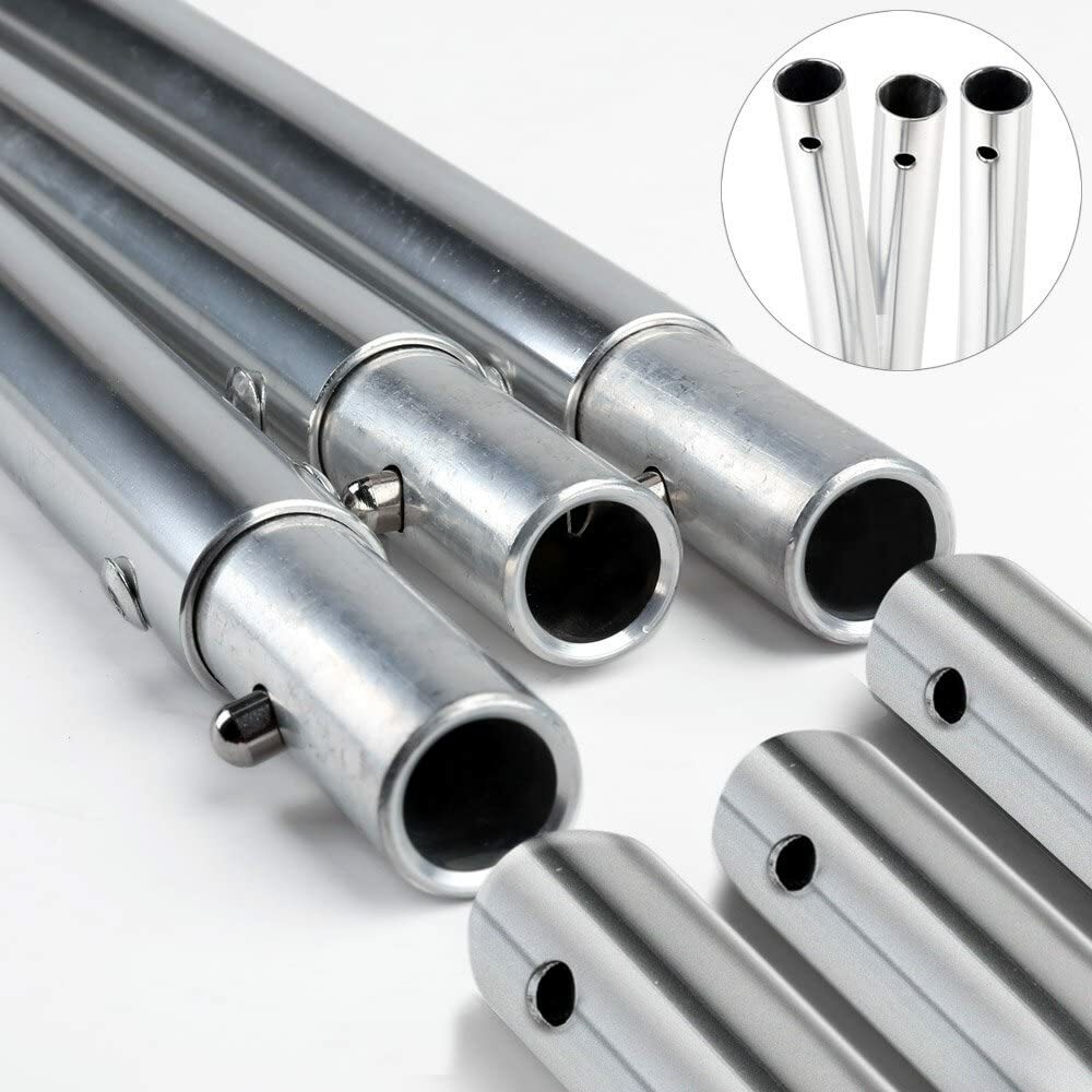 4 Bow Bimini Top Boat Cover Set with Boot and Rear Support Poles 9 colors