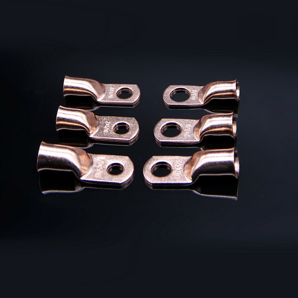 70Pcs Electrical Wire Tinned Battery Terminal Copper Ground Crimp