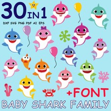 Download Baby Shark SVG Bundle Cricut Cutter Silhouette Clipart ...