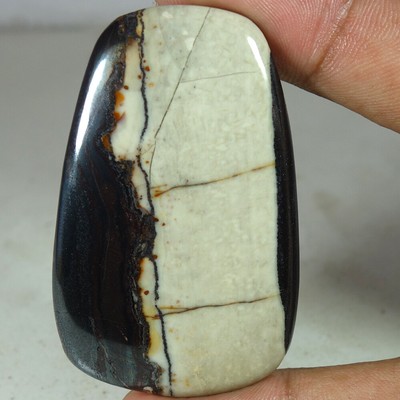 126.20Cts 100% Natural Designer Iron Jasper Fancy Cab Loose Gemstone 55x35x06mm
