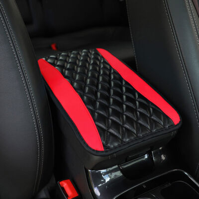 Universal Car Leather Armrest Pad Cover Center Console Box Cushion Mat Protector