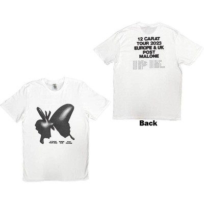 Post Malone Unisex T-Shirt: Inflatable Butterfly 2023 Tour (Back Print & Ex-Tour