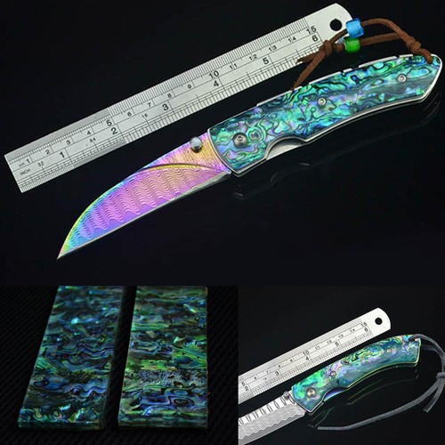 Abalone Shell Knife Handle Acrylic Scale Slabs DIY Making Knives Plate USA