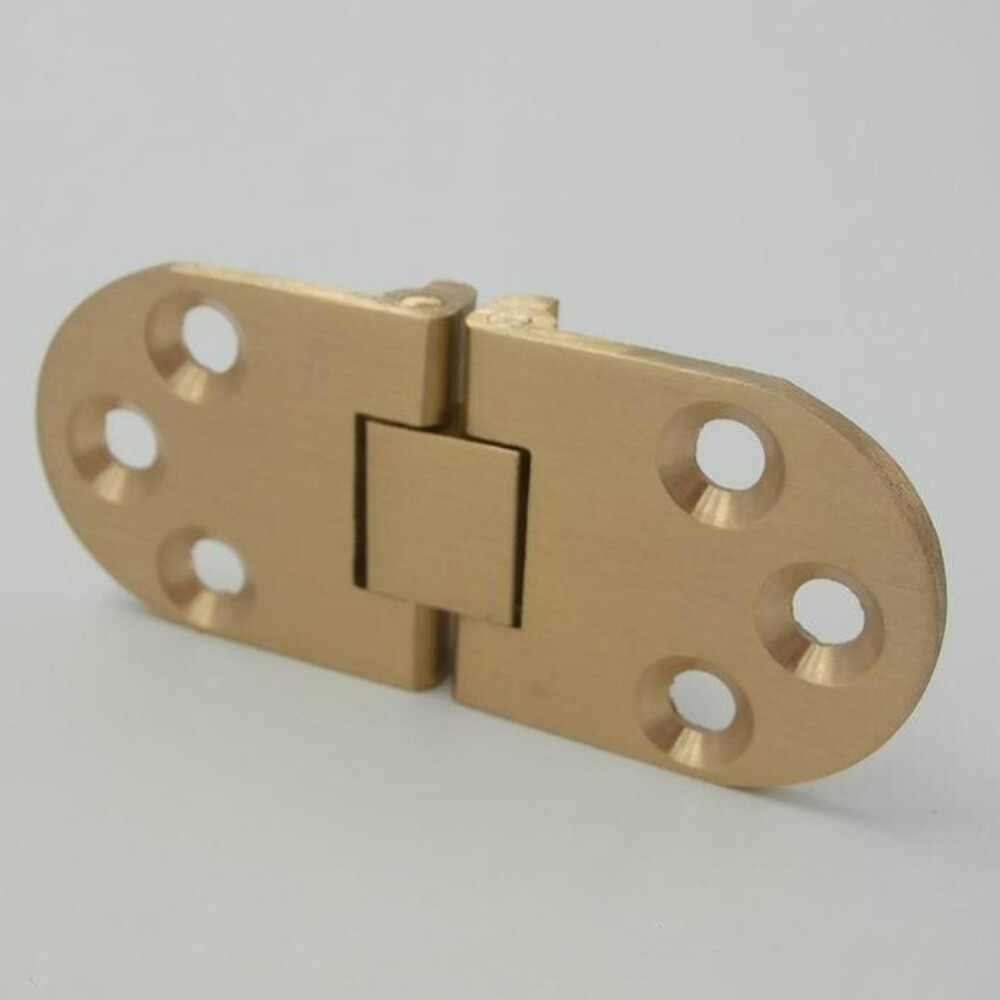 2 Pcs Folding Hinges Solid Brass Countertop Hinge Concealed Hinges