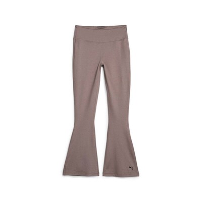 Спортивные леггинсы Puma Studio Yogini Luxe Flare Женские коричневые спортивные повседневные 523