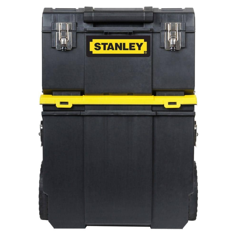 new stanley 3-in-1 rolling tool box organizer portable works