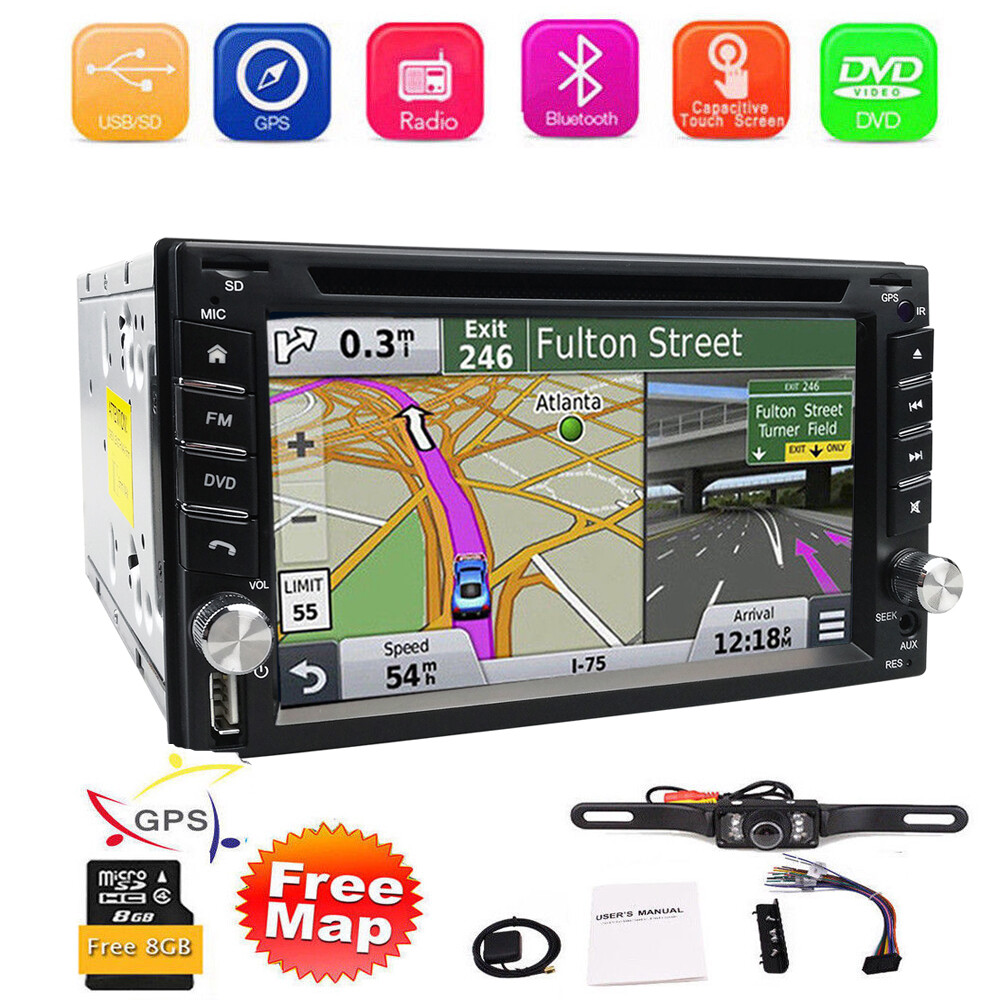 Mirror Link for GPS Car Stereo DVD CD Radio HD Player Bluetooth w/ Backup Camera
