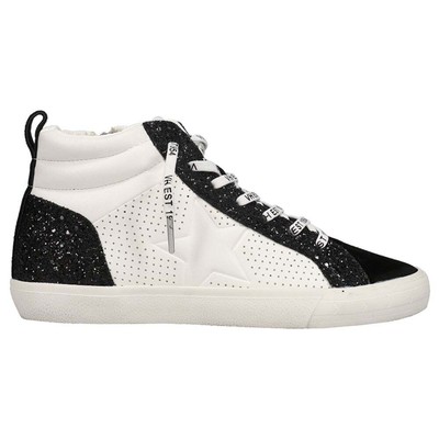 

Vintage Havana Lester Glitter High Top Lace Up Womens White Sneakers Casual Sho, Белый, Vintage Havana Lester Glitter High Top Lace Up