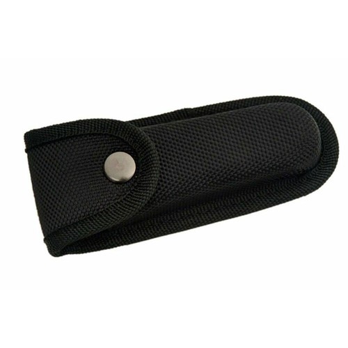 NEW 4pcs Hard Boxed Reinforced Nylon Belt Sheath for 5" Folding Knife Black USA