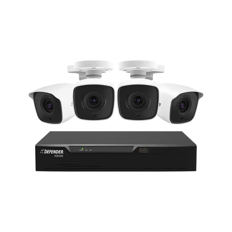 Ultra HD 4K (8MP) 4 Channel 1TB DVR Security Camera System with Remote Viewing
