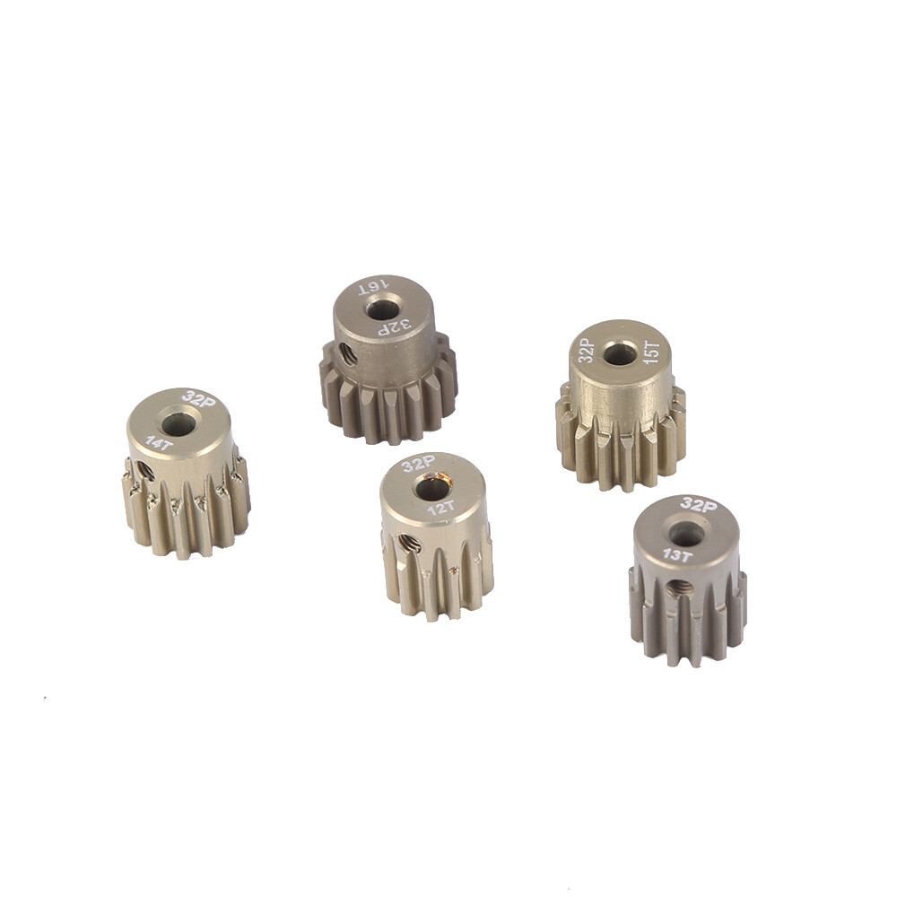 SURPASS HOBBY 32DP 3.175MM 12T 14T 16T Pinion Gear Set for 1/10 1/8 RC Motor
