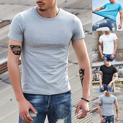 Fitness Top TShirt Bluse Rundhals TShirt Slim Fit Oberteile Sommer