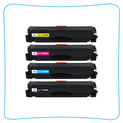 4 Pack for Samsung CLT-K504S 504S Toner SL-C1860FW SL-C1810W CLX4195FW C1810