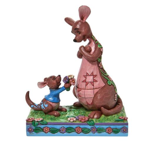 Disney Traditions Jim Shore 2022 Winnie Pooh Roo giving Kanga Flowers Figurine  